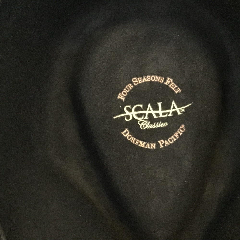 Scala Black Hat with Feather Accent - Picture 4 of 9